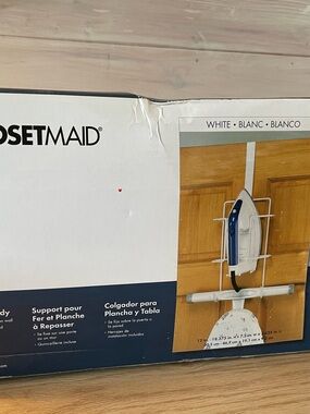 ClosetMaid White Wall-Mount Iron & Ironing Board Organizer